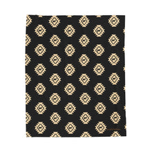 Load image into Gallery viewer, Show Steer Aztec Velveteen Plush Blanket, Show Livestock, Steer, Black 50x60