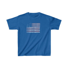 Load image into Gallery viewer, Show Goat American Flag Youth T-Shirt