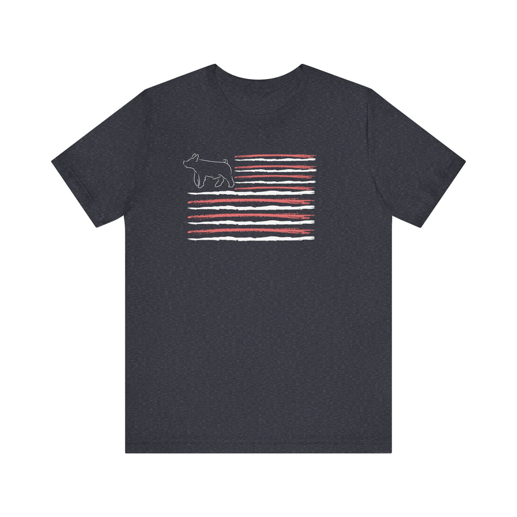 Show Barrow American Flag T-Shirt, Adult