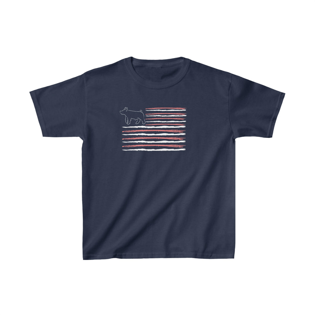 Show Barrow American Flag Youth T-Shirt