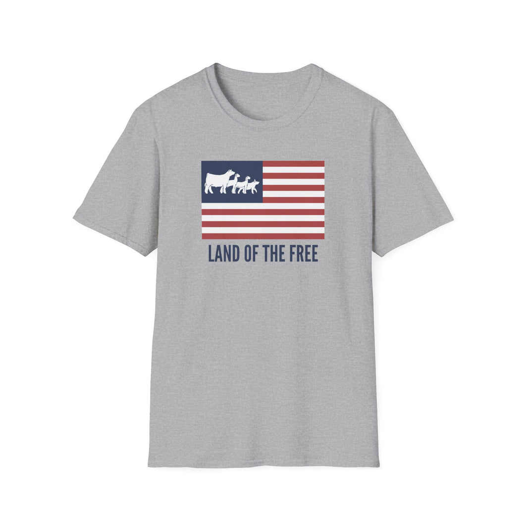 American Flag Livestock T-Shirt, Adult