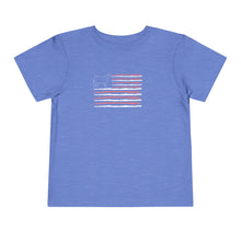 Load image into Gallery viewer, Show Steer American Flag Toddler T-Shirt
