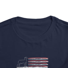 Load image into Gallery viewer, Show Lamb American Flag Toddler T-Shirt
