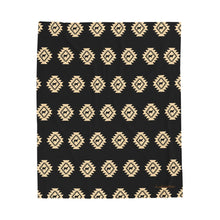 Load image into Gallery viewer, Heifer Aztec Velveteen Plush Blanket, Show Livestock, Heifer, Black 50x60,
