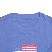 Load image into Gallery viewer, Show Lamb American Flag Toddler T-Shirt
