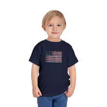 Load image into Gallery viewer, Show Goat American Flag Toddler T-Shirt
