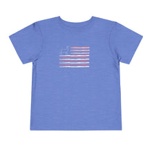 Load image into Gallery viewer, Show Goat American Flag Toddler T-Shirt
