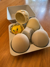 Load image into Gallery viewer, Egg Carton with 4 Mini Chicks &amp; 4 Egg Shells
