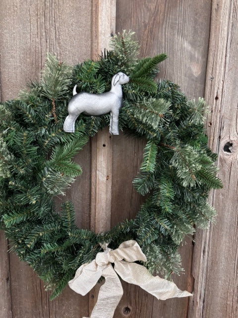 Show Goat Flat Wreath Ornament, 1 Each