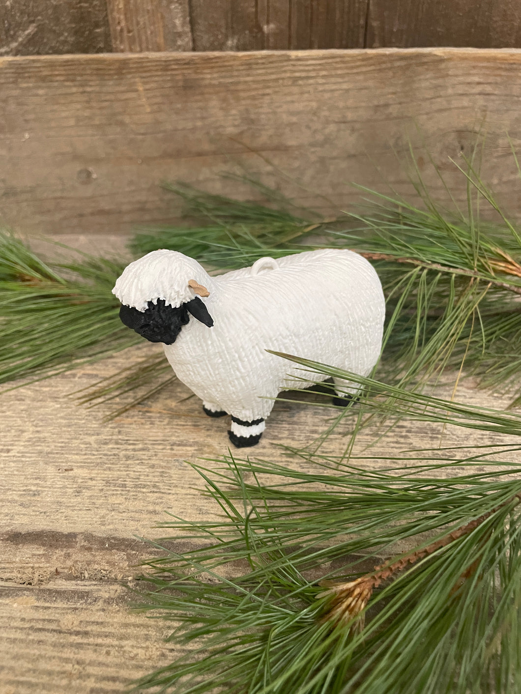 Valais Blacknose Sheep Ornaments, Set of 4
