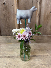 Load image into Gallery viewer, Show Steer Flat Wreath/Floral Arrangement Ornament, 1 Each
