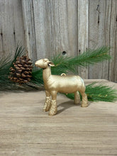 Load image into Gallery viewer, Gold Lamb Christmas Ornaments, Set of 4
