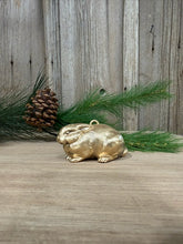 Load image into Gallery viewer, Gold Rabbit Christmas Ornament, Set of 4
