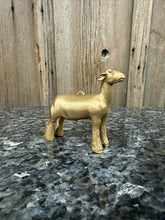 Load image into Gallery viewer, Gold Lamb Christmas Ornaments, Set of 4
